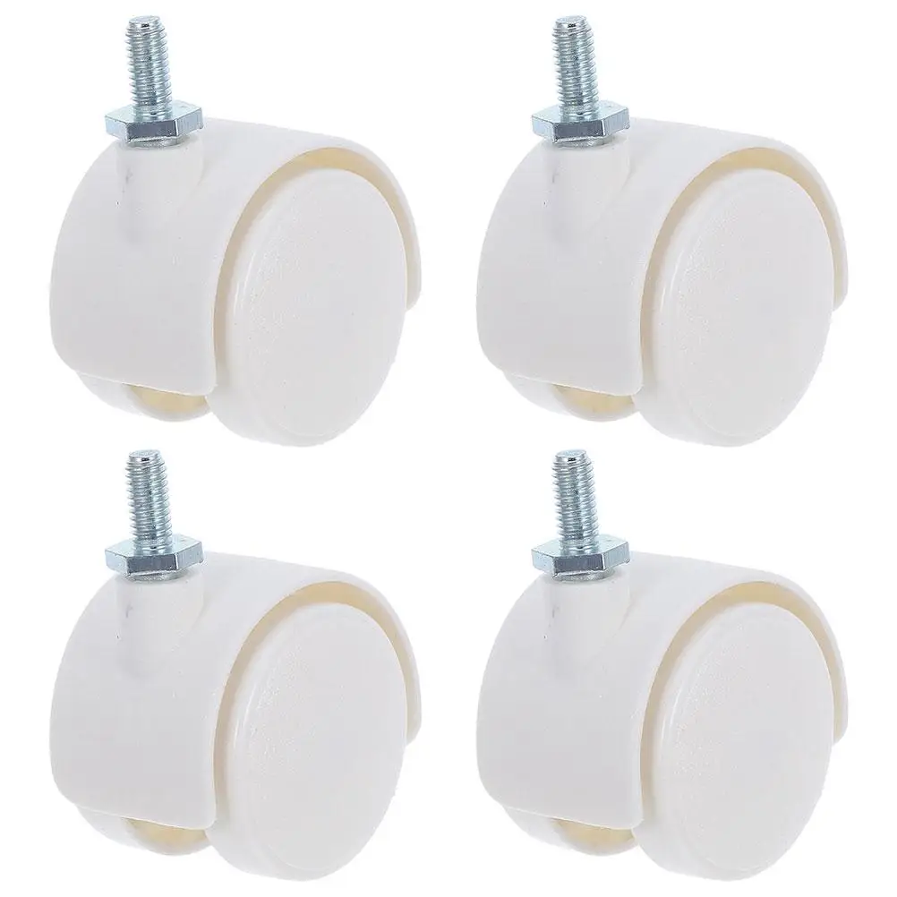 

4 Pcs Casters Universal Wheel Replacement Furniture Wheels 360 Degree Rotation Heavy Duty Universal Small Plastic