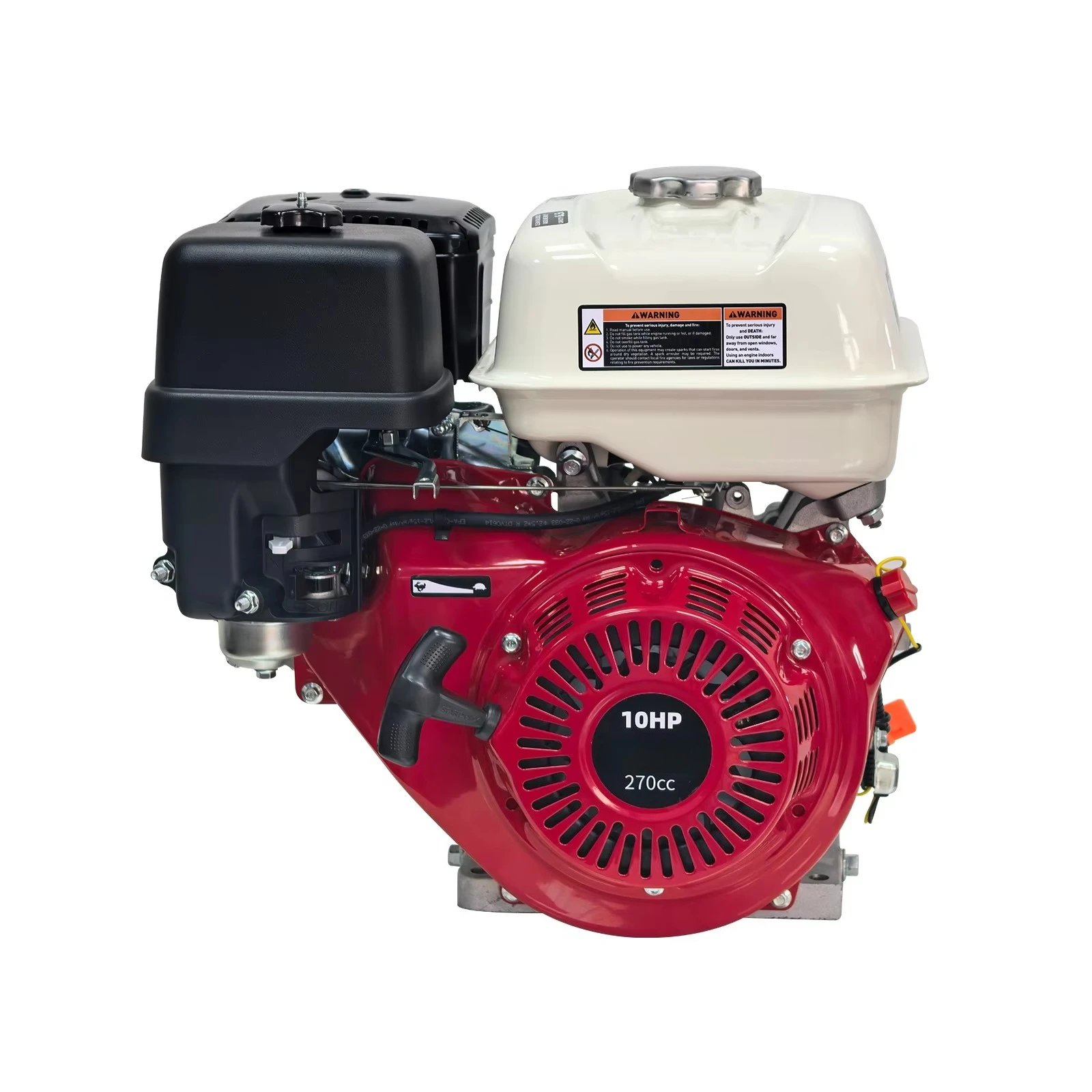 Reliable CE Certified Single Cylinder Gas Power Unit 10HP 270cc 1800r/min Petrol Engine for Concrete Mixers / Mortar Spreaders