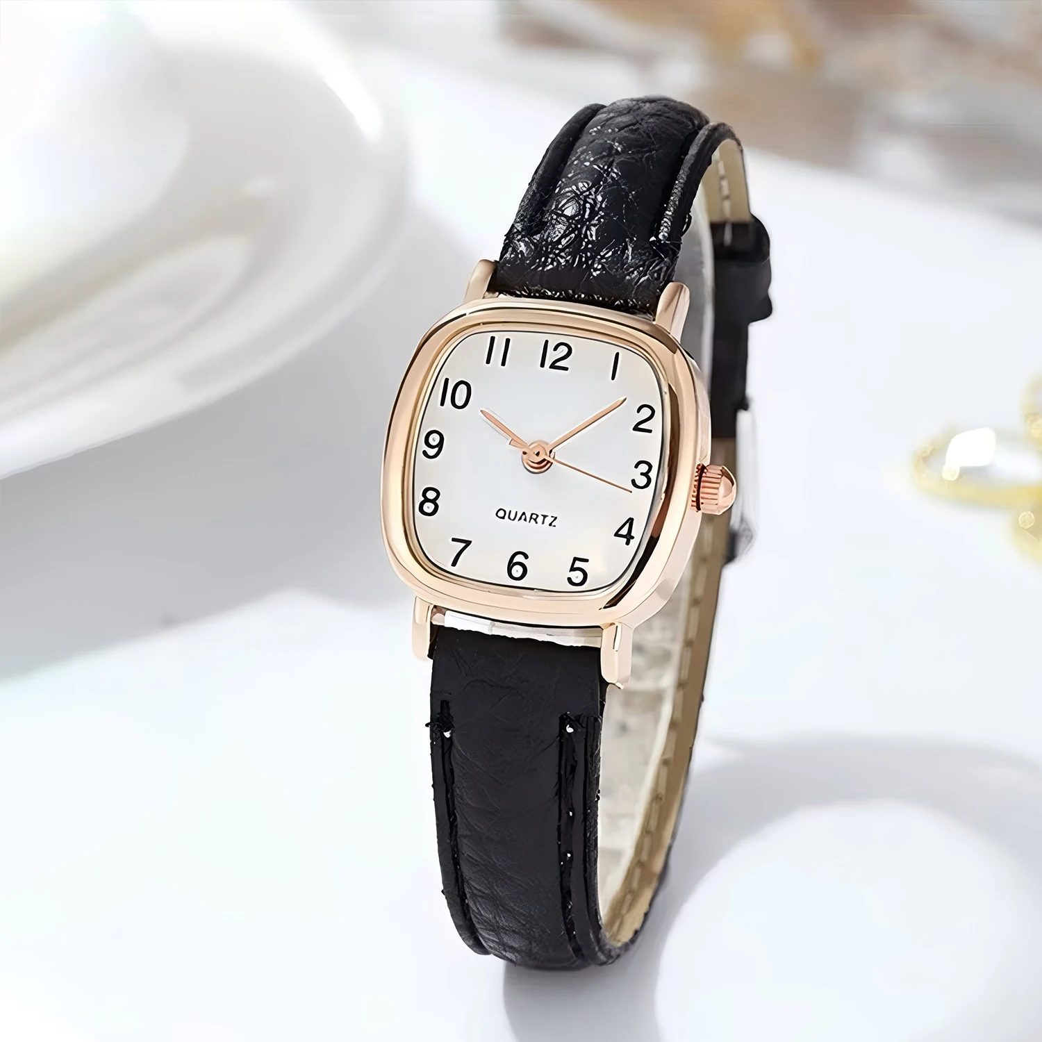 Square Belt Literary Retro Women's Watch Korean Fashion Quartz Watches Versatile Korean Daily Wristwatches Simple Luxury Reloj