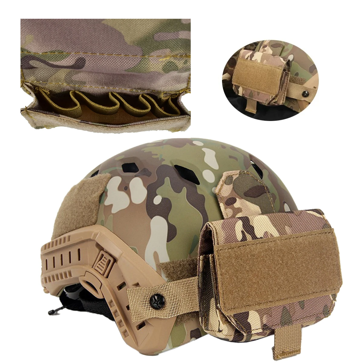 Tactical Helmet Battery Pouch Fast Helmet Balance Bag Hunting Airsoft Helmet Hunting Accessories