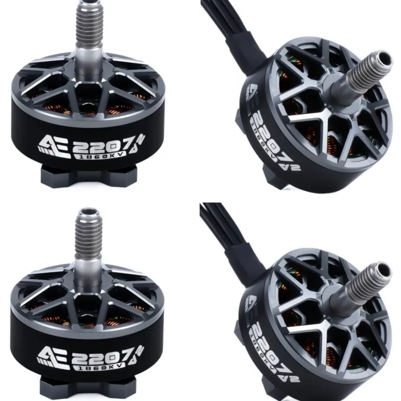 

4PCS AxisFlying AE2207 V2 1960KV1860KV 4~6S Brushless Motor 5mm Shaft Suitable 5inch Propeller Flower FlyTraversing Drone