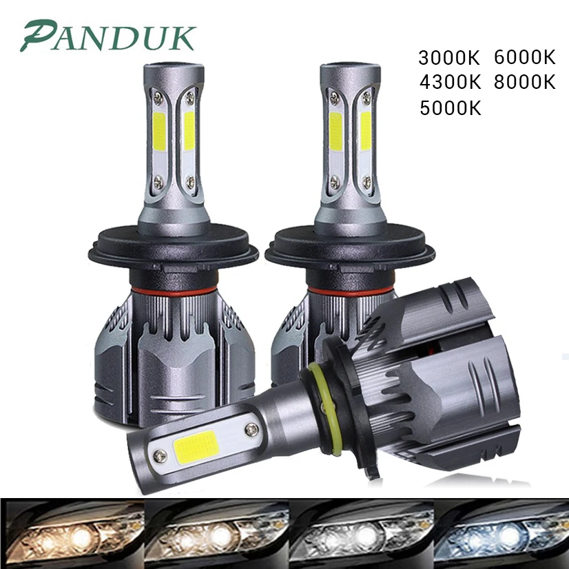 PANDUK Auto Bulbs LED H4 H1 LED H7 9005 LED 9006 H11 HB4 Car LED Headlights 60W 100000Lm 12V 60W 8000k 6000k 4300k 3000k Lamp