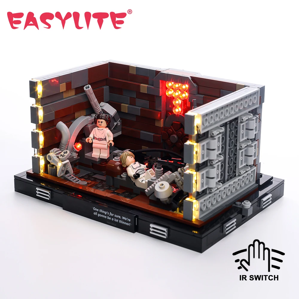 

EASYLITE Φ Набор для 75339 Wars, уплотнитель мусора, диорама, конструктор с лампой, игрушки, набор только фотографий, набор без модели