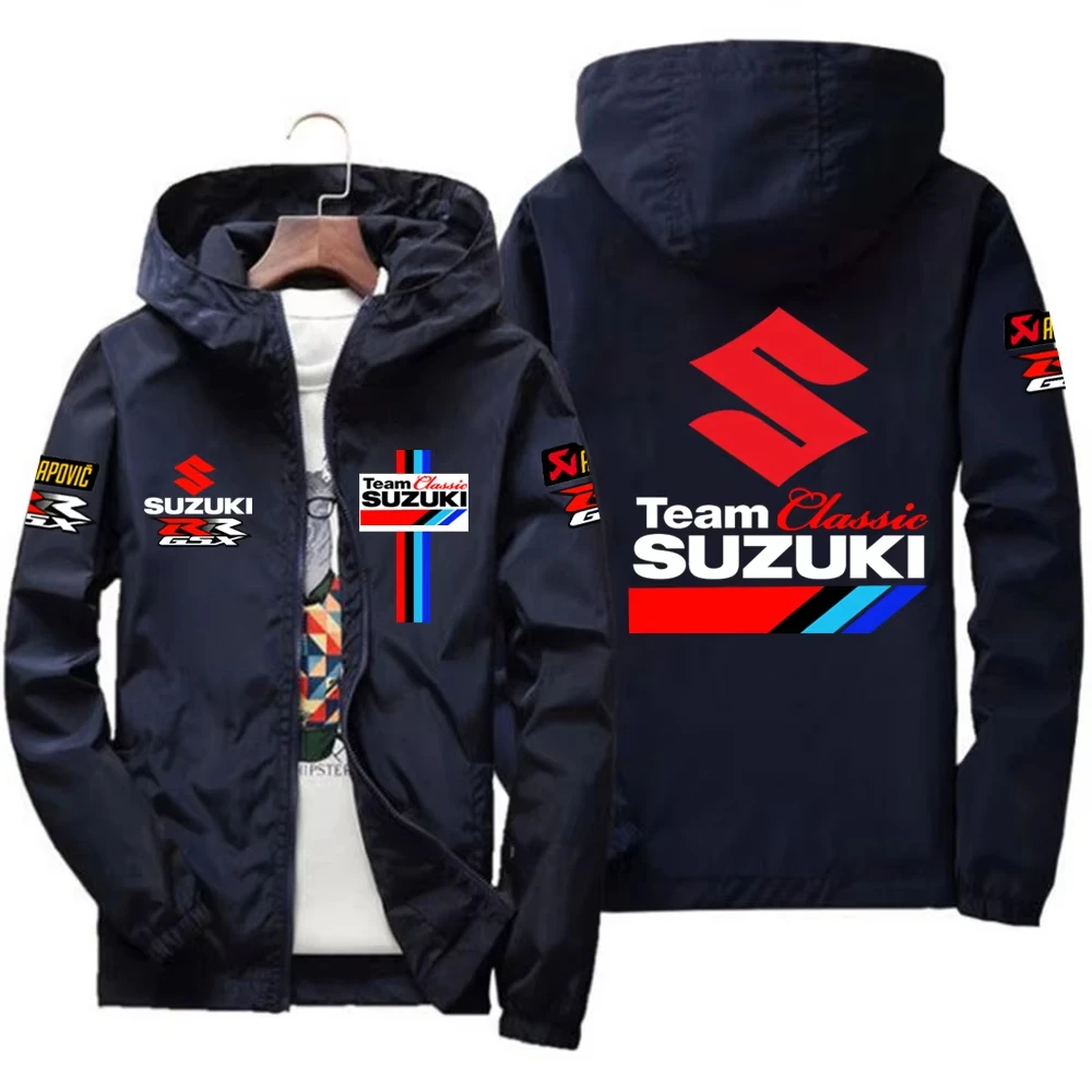 Suzuki Racing Men's Jacket Windproof Windbreaker Casual Fashion
