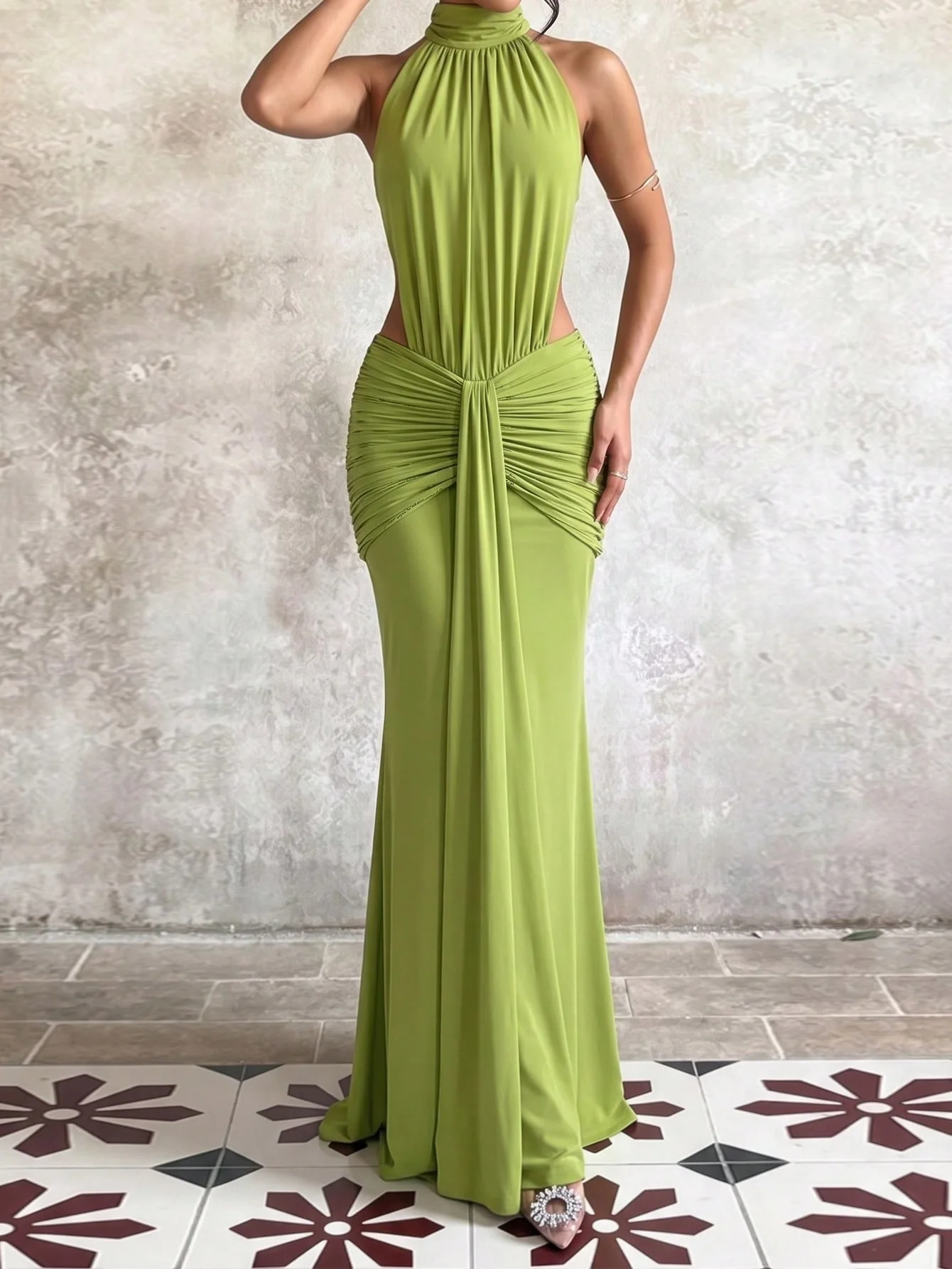 Fashion Off shoulder Elegant B - огляд і ціна Women'S Green Formal Wear