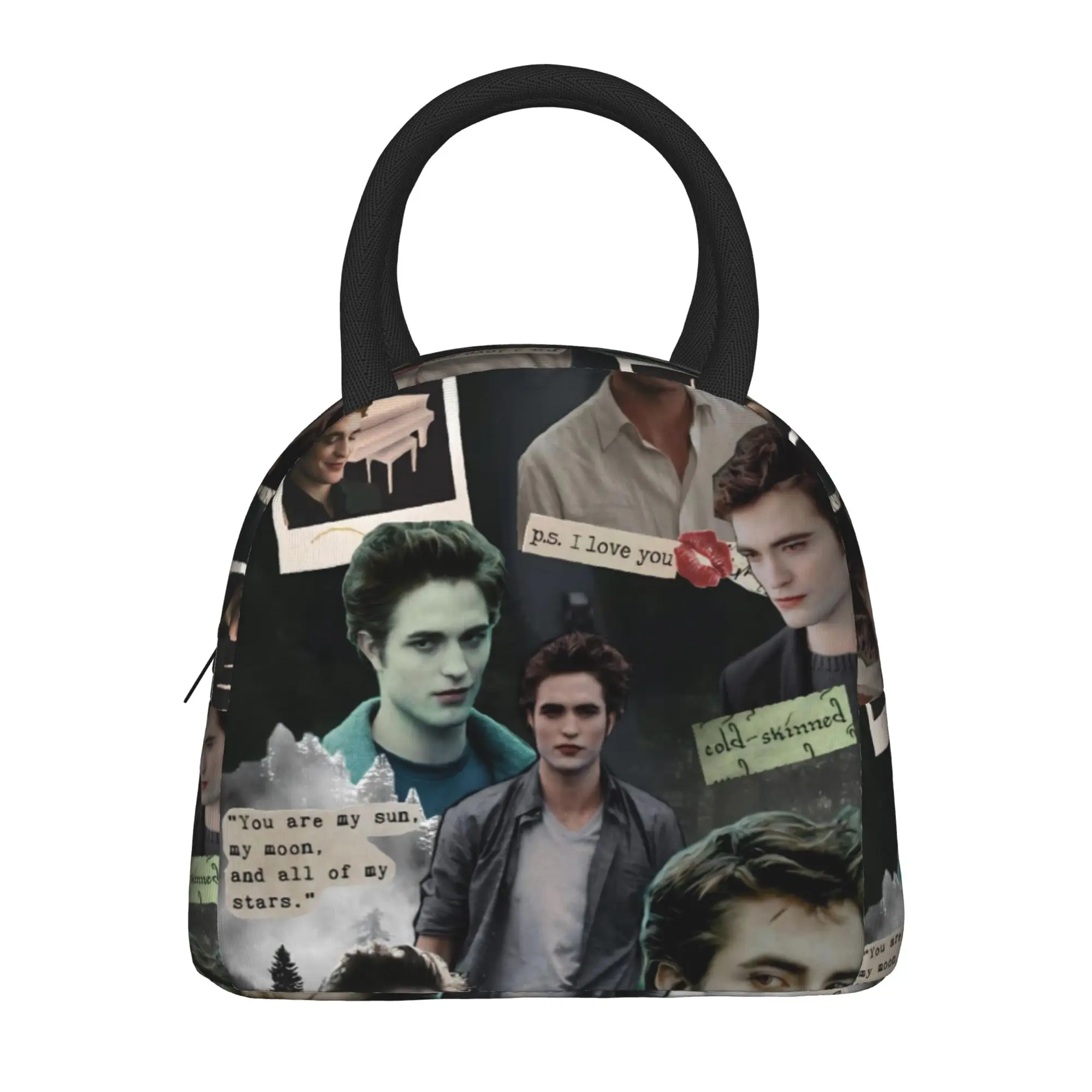 Edwards Cullen  Thermal Insulated Lunch Bag for Office  Reusable Food Container Bags Men Women Thermal Cooler Lunch Boxes