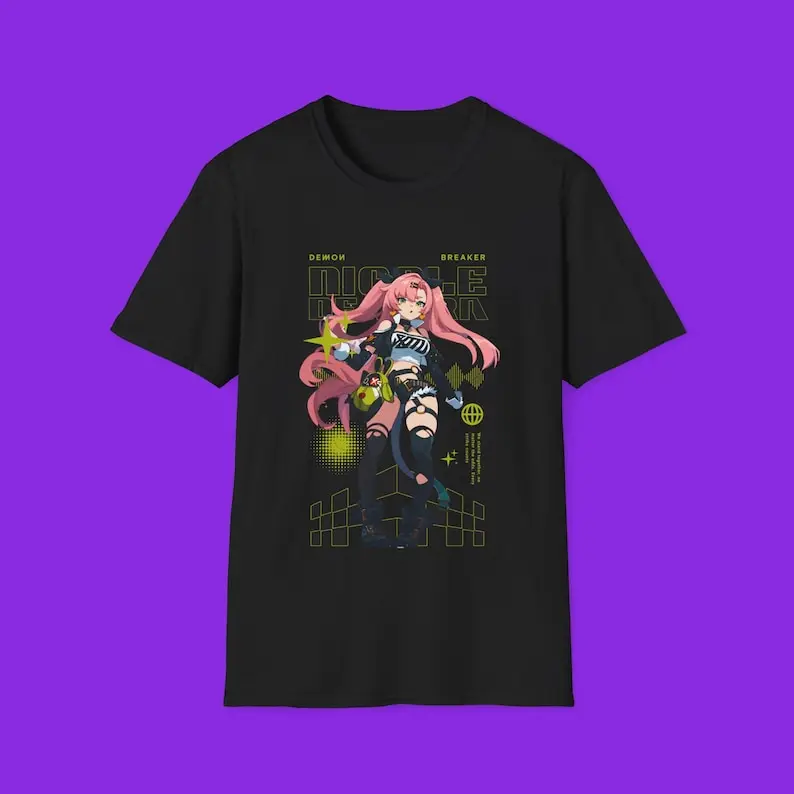 Zenless Zone Zero Shirt | Fan Art Shirt | Nicole Demara ZZZ T-Shirt Yellow Demon Breaker