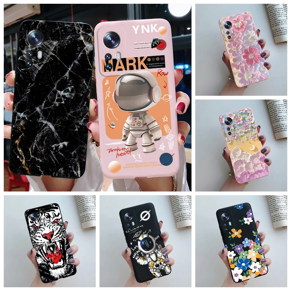 For Xiaomi 12 Pro Case MI 12X 5G Cute Astronaut Silicone Phone Back Cover For Xiaomi 12X 12 X 12Pro Cases Protective Shell Capas