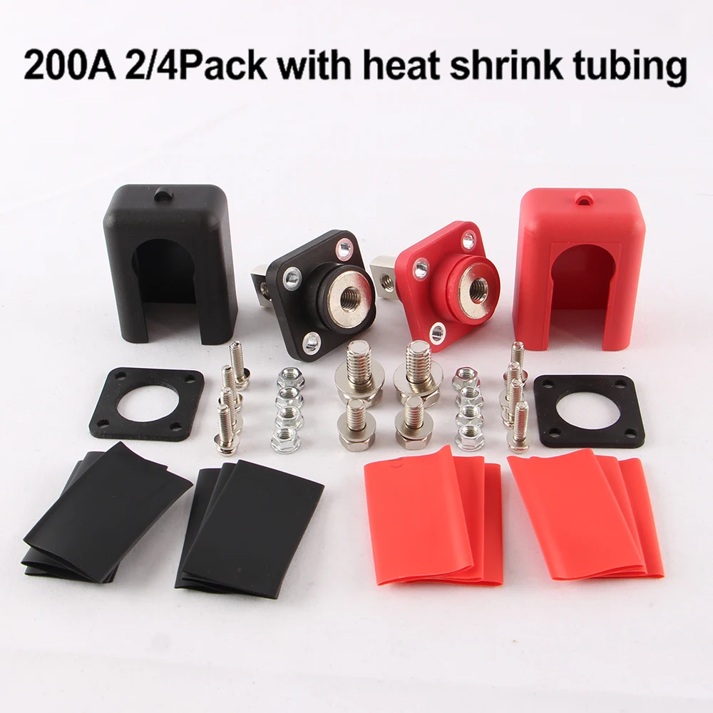 Heat Shrink Tubing - 2/4 Pezzi Terminali di Accumulo Energia