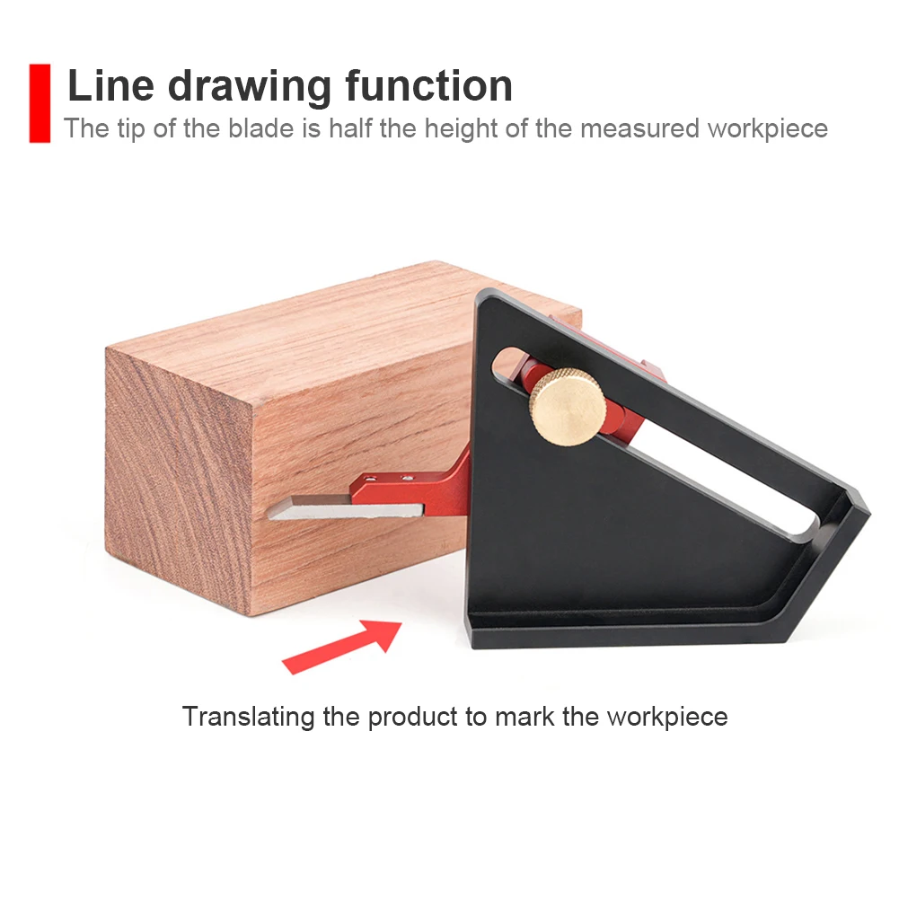 مقياس ارتفاع النجارة مقياس العمق المحمول متعدد الوظائف أداة قياس الارتفاع/العمق لشفرات المنشار وقم التوجيه