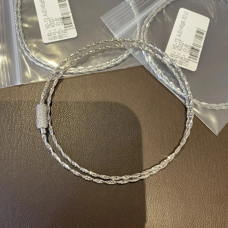 

Цепочка из чистого серебра S925, итальянское стерлинговое серебро, плетеное квадратное колье-чокер с узором «твист» – премиальный дизайн, легкая роскошь, украшение на ключицы ROBO