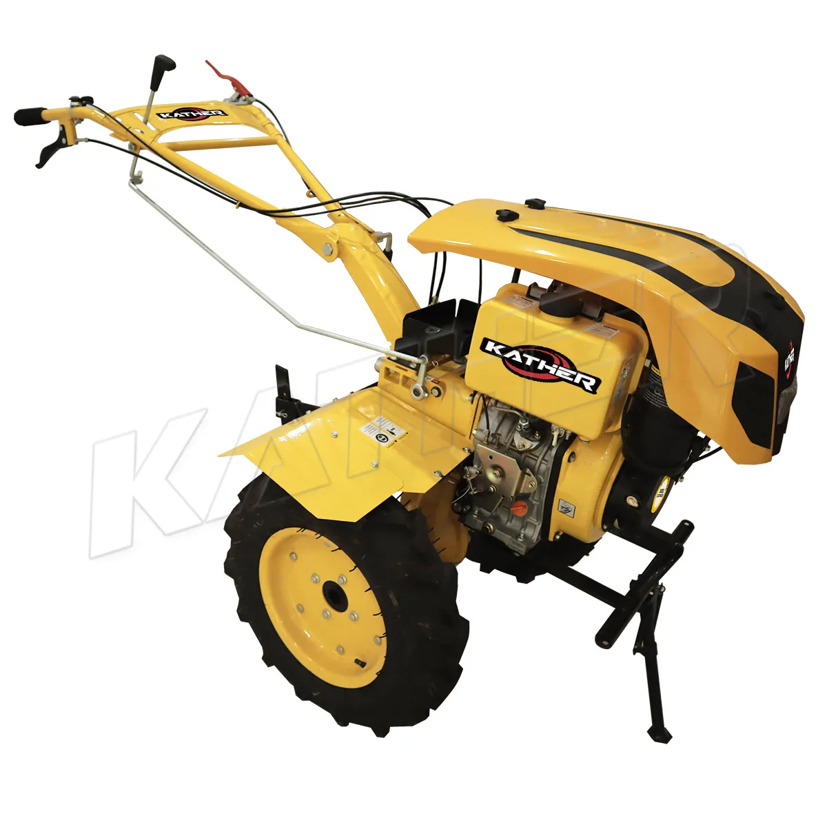 High Efficiency 7hp 9hp 10hp 12hp Diesel Power Multifunctional Tiller 2 Forward 1 Reverse Gear Drive Farm Cultivators for