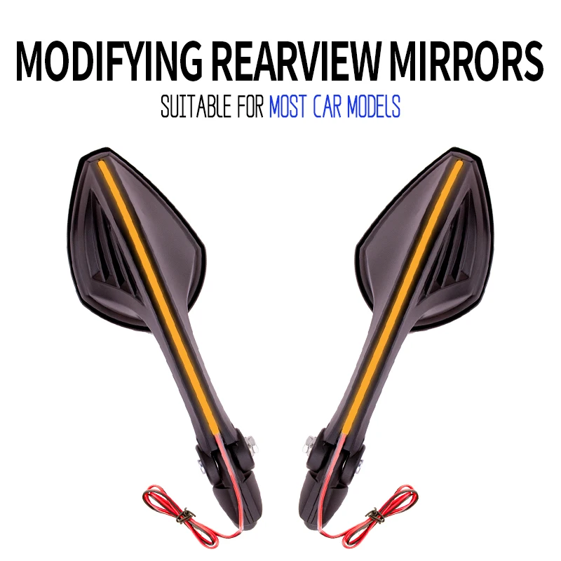 

For Honda CBR 600RR 1000RR 900RR 250RR 250R 500R 400 600 900 YAMAHA YZF-R1 R6 R7 Fz6 Modified Lights Rearview Mirror Motorcycle