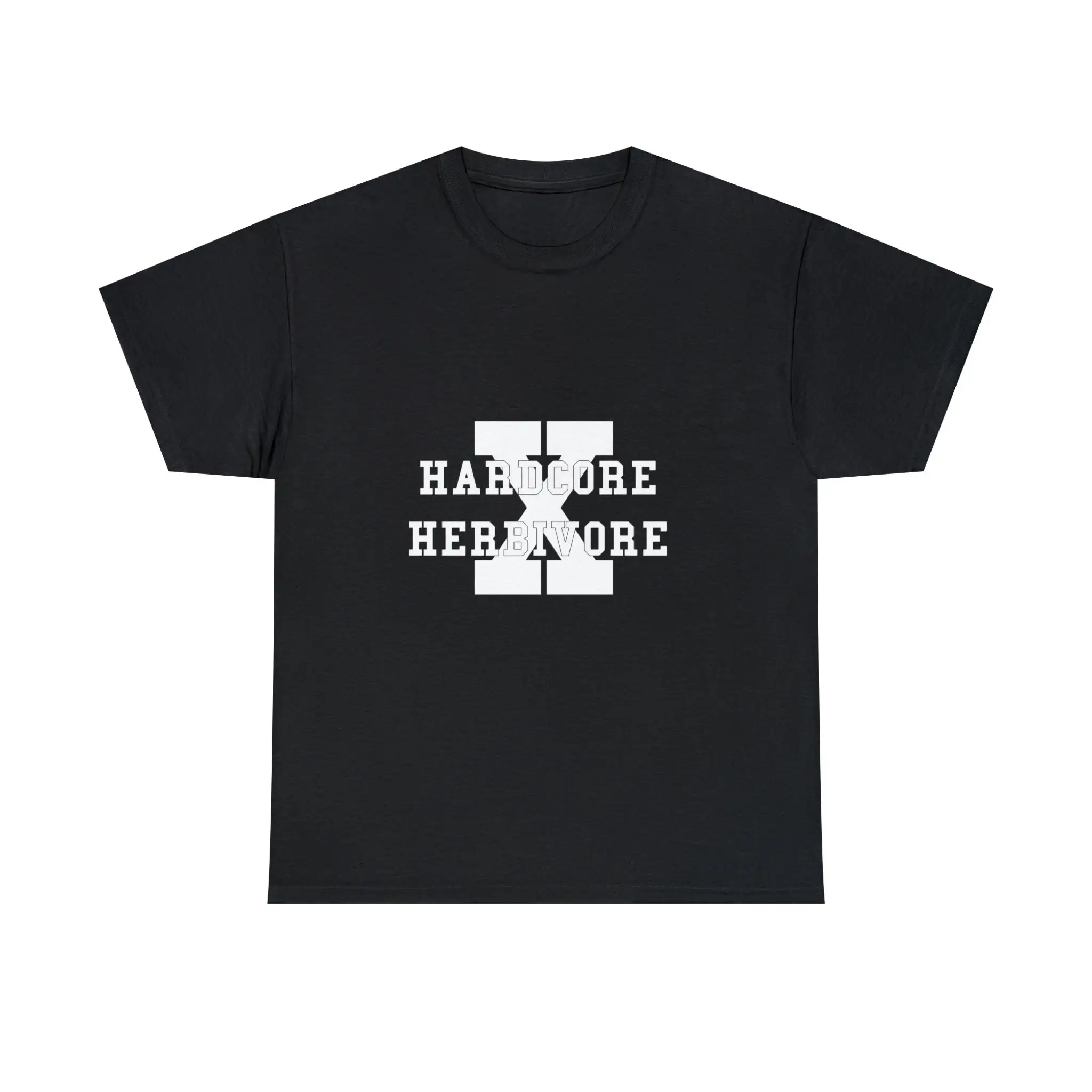 Hardcore Herbivore Vegan Vegetarian Hxc Punk Heavy Cotton T Shirt