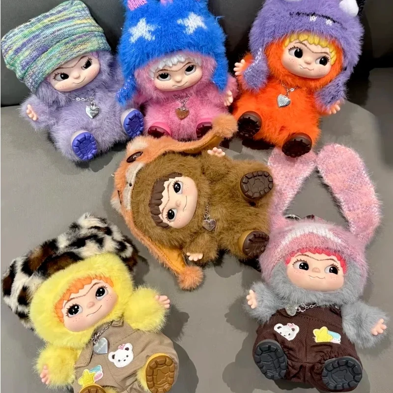 Niedlicher Wakuku*Plüschpuppen-Schlüsselanhänger The Monsters Box Toy Blind Box Niedliche Figur Lanyard Bag Charm Schlüsselanhänger als Geschenk