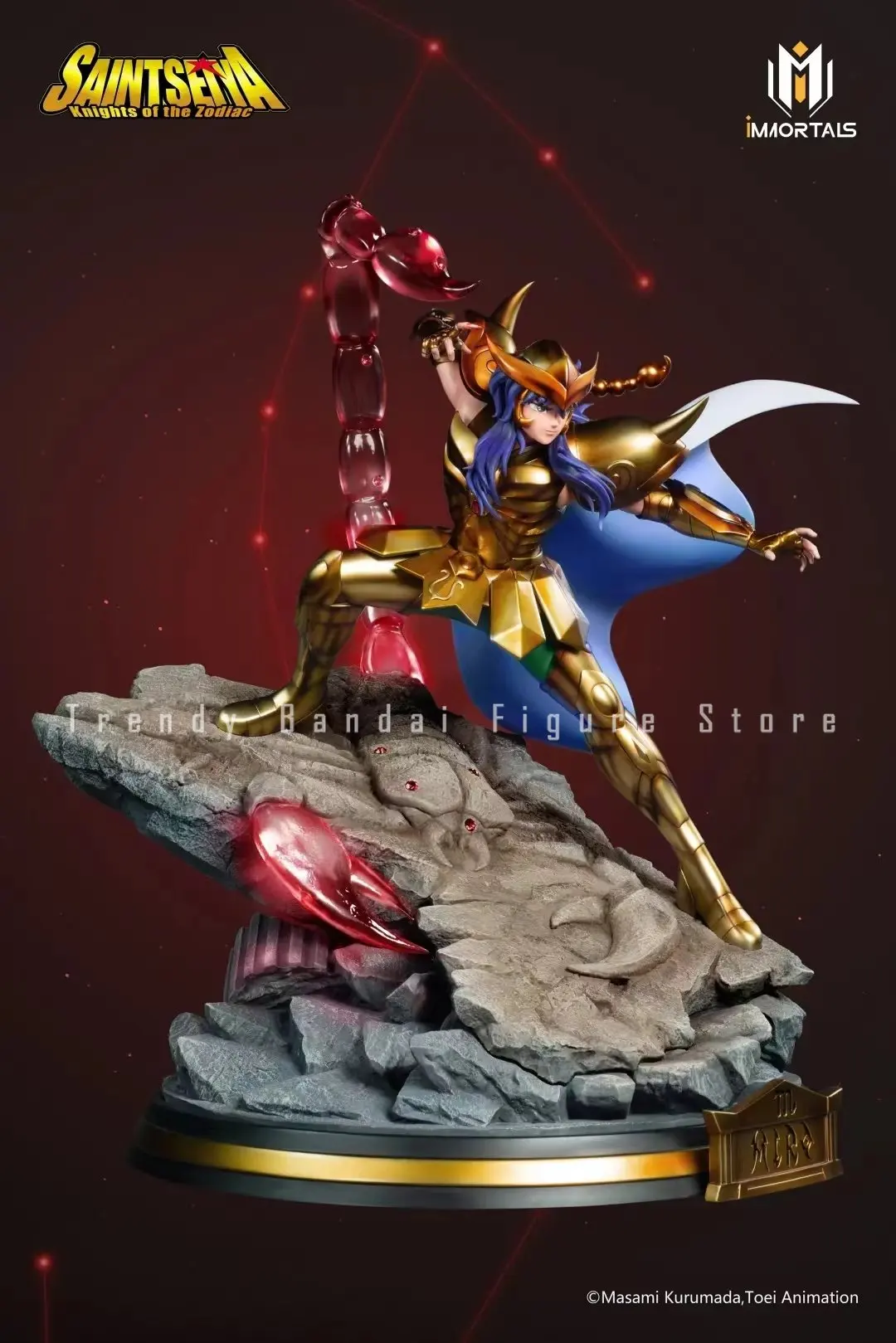 In Stock -IMMORTALS Saint Seiya Myth Cloth EX 1/6GK Scorpio Milo Model Collectible Statue Figure Toy Gift