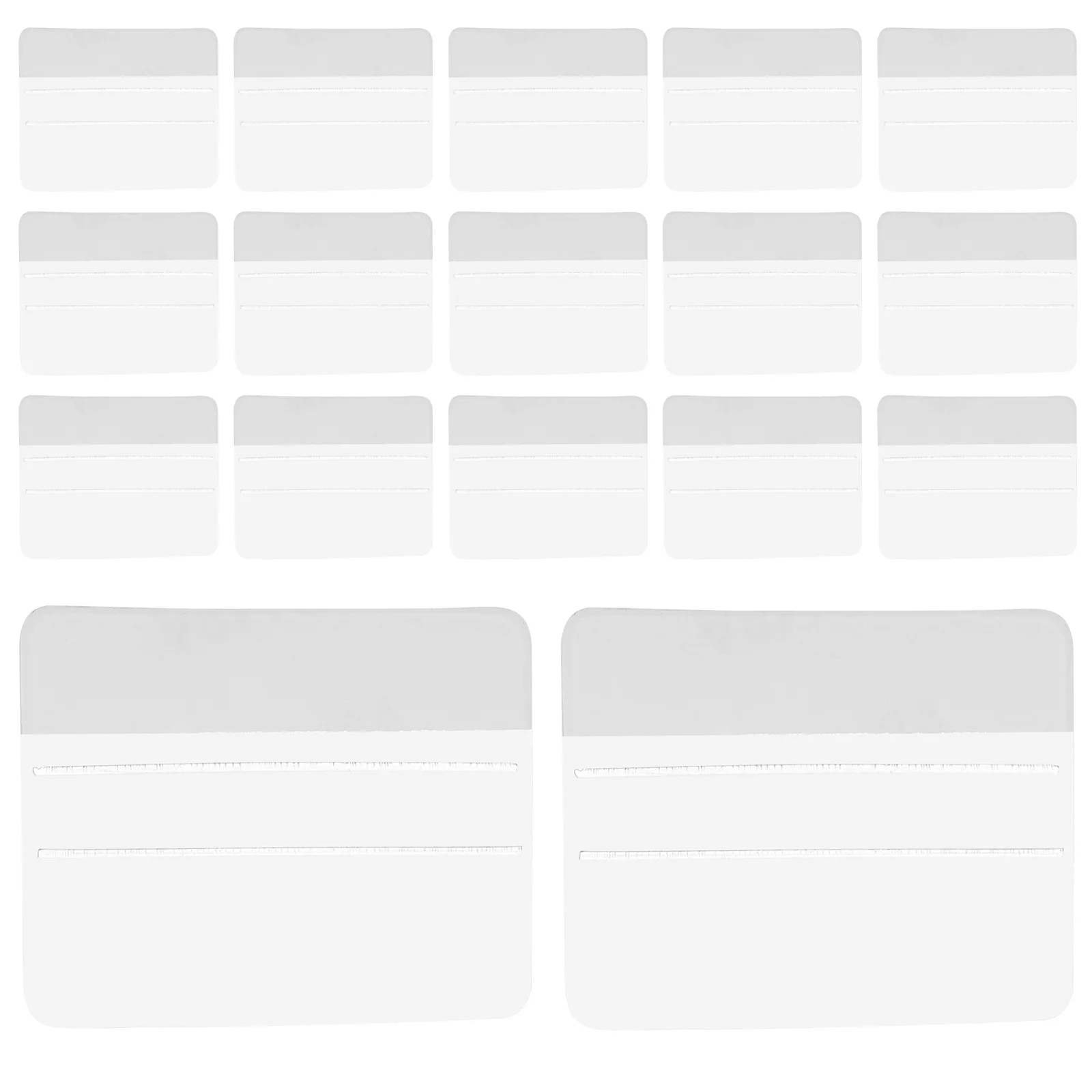 

100Pcs Self-Adhesive Jewelry Display Card Adapters Clear Earring Display Holder Multipurpose for Earrings Necklaces Bracelets