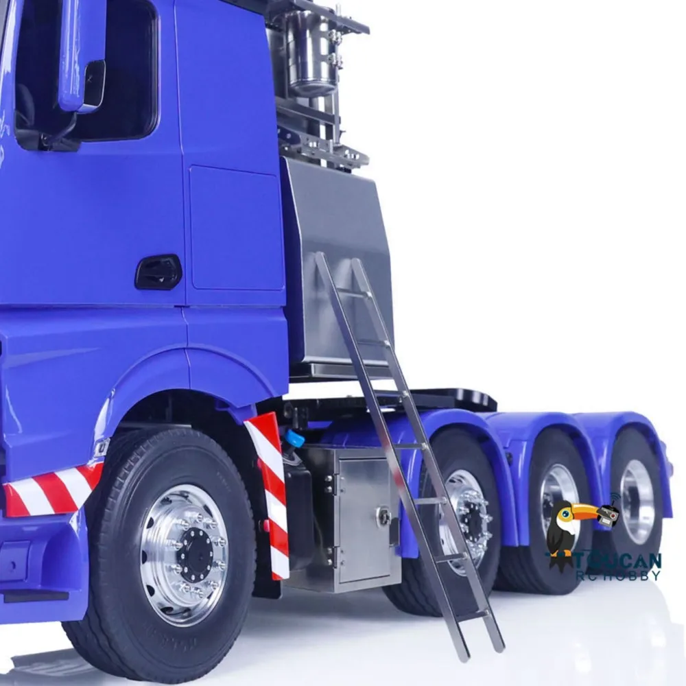 LESU 1/14 8X8 RC Trattore Camion Trasmissione a 3 velocità Auto telecomandata Toucan Verniciato Modello finito Aggiornato Fumo Suono Luce