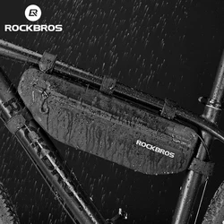 ROCKBROS-Bolsas para bicicleta, accesorios para bicicleta de montaña, de cuadro frontal y triangular, resistentes al polvo