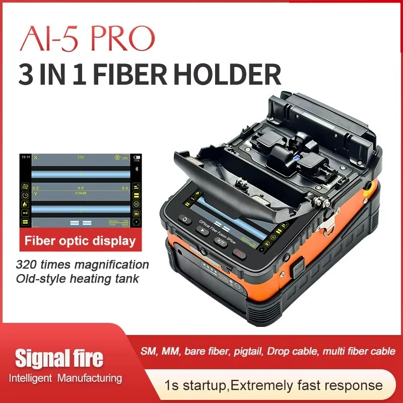 Ai5 Pro fusion Splicer  Fiber Optic Splicing Machine Optical Fiber Fusion Splicer Fiber Optic Splicer Equipment Ai 9 Ai 20 Ai 30
