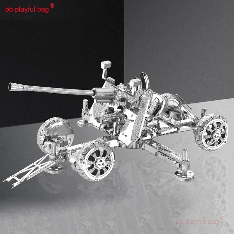 

PB Playful Bag Creative 3D metal Manual assembly model Antiaircraft gun Children's DIY Puzzle toy gift Desktop decorate UG227