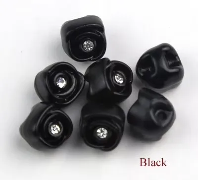 20pcs/lot Quality Light Pink Flower Buttons with Crystal Stone Scrapbooking DIY Accessories Resin Buttons (ss-112)