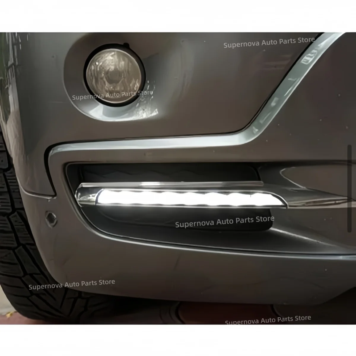 Fit for BMW X5 E70 2007-2010 Modification LED Daytime running light fog lamp frame Specialized Single color Decorative lights