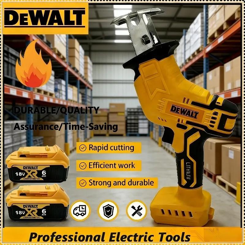 

Аккумуляторная бесщеточная электрическая сабельная пила Dewalt, 2800 об/мин, многофункциональная пила для резки металла, дерева и труб, совместимая с аккумуляторами Dewalt