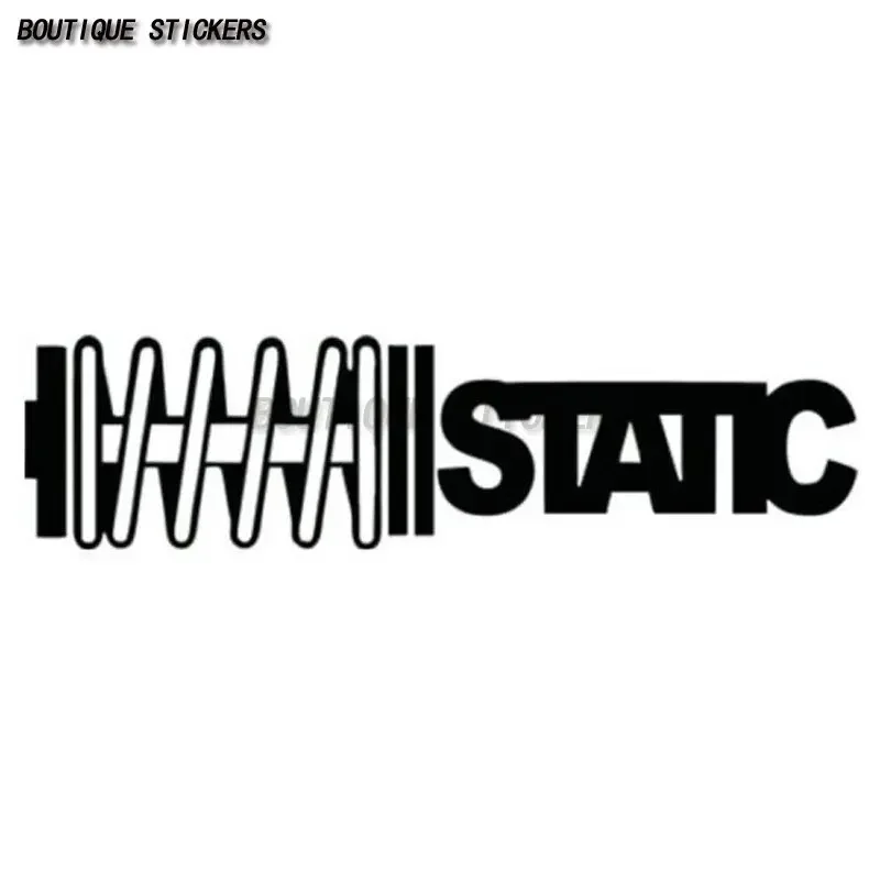 

Funny STATIC Coilovers Slammed Car Stickers Automobiles Exterior Accessories Vinyl Decal Lada Motorcycle
