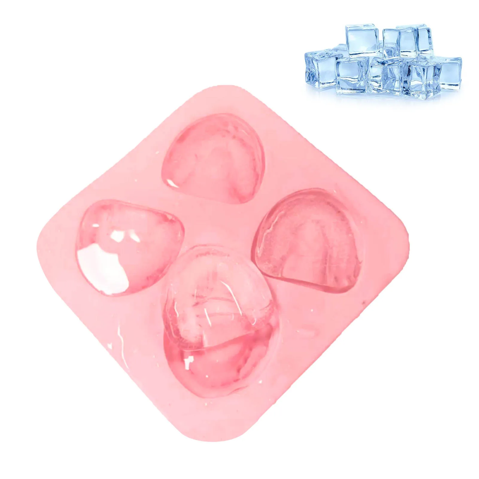 Silicone Mold Ice Cube Trays Mini Teeth Shape Ice Cube Mold Denture Ice Box Freezer Tray Flexible Sphere