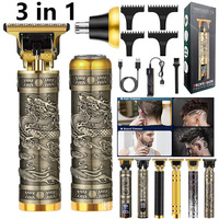 Super Deals 3 in 1 Professional Wireless Accessories Barber Men's Beard Nose Ear Hair Cutting Shaving Finishing Removal Machine