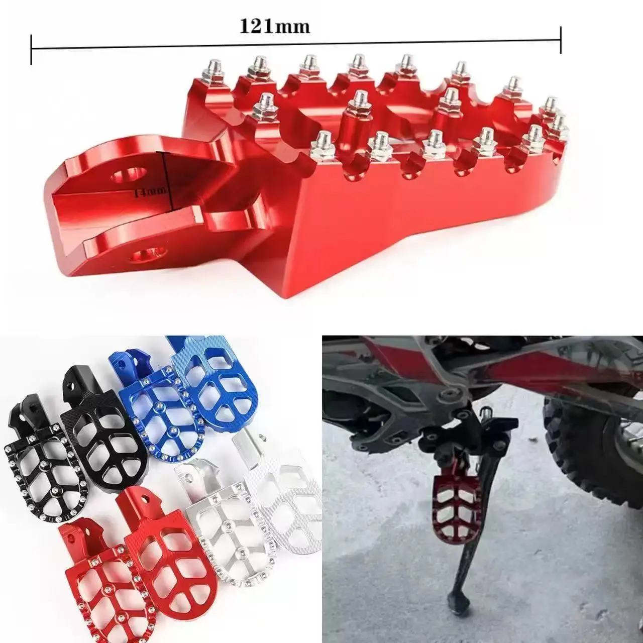 Moto CNC Poggiapiedi Pedane Pedane Pedali per Sur-Ron Light Bee SX Talaria bici fuoristrada elettrica CRF230F 150F pit bike