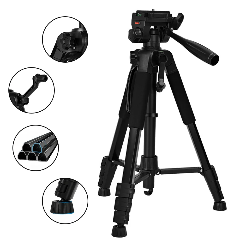 Kamera-Stativ 182cm Aluminiumlegierung für Handy-Videoaufnahmen Fotografie mit Tragetasche und Kugelkopf