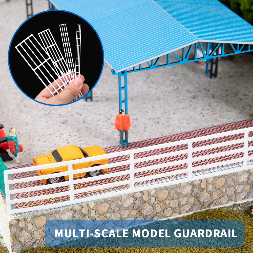 

2PCS Simulation Guardrail Fence Model ABS Railing For DIY Building Railway Train Scene City Station House Garden Rail Material