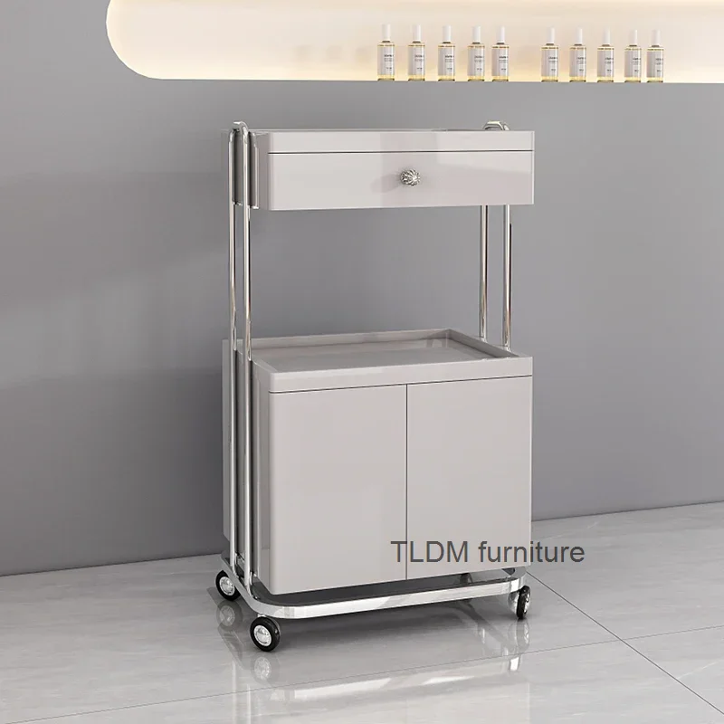 

Serving Beautify Barbershop Salon Trolley Tool Cart Multifunction Bedroom Salon Trolley Carrello Attrezzi Beauty Furniture HDTC