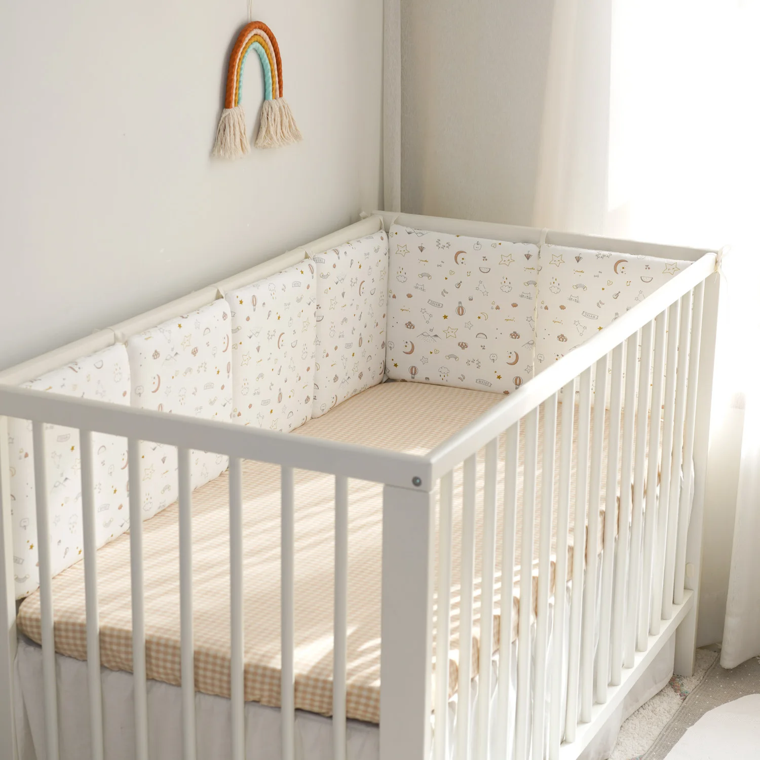 

6 шт. детская комната скандинавские звезды дизайн детская кровать бампер кроватка вокруг подушки защитные подушки для кроватки декор комнаты для новорожденных 30 см * 30 см