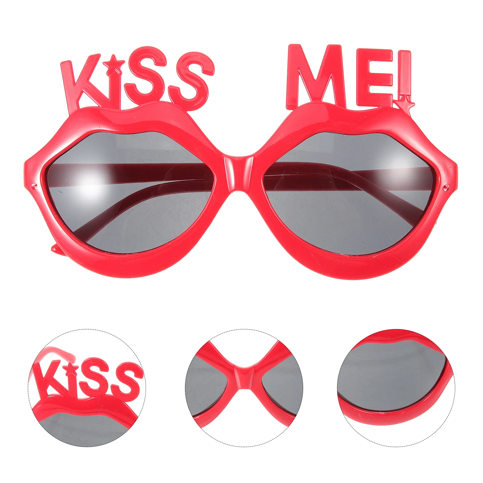 

Funny Lips Shape Glasses Unique Party Eyeglasses Photo Booth Prop Cosplay Festival Novelty Decorative Eyewear Fun Glasses