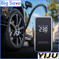 2 in 1 Car Air Pump 120W Wireless Car Air Compressor Dethable Flashlight 4500mAh Power Bank Portable Tire Inflator Pump