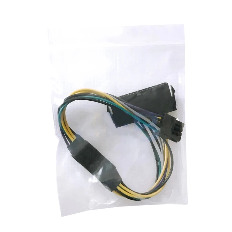 24 pin to 8pin Power Supply Cable for Optiplex 3020 7020 9020 Motherboard Power Cord Replacement Tin Coated Wire