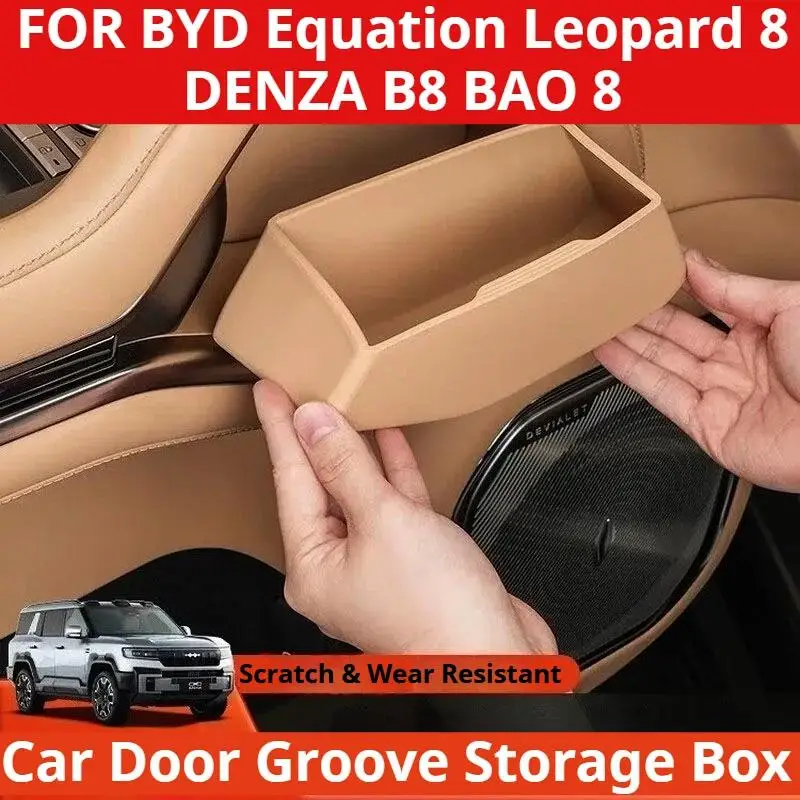 

Door Storage Box Door Slot Storage Custom Fit for BYD Leopard 8 FangChengBao 8 Denza B8 Eight 2025 2024 Interior Accessories