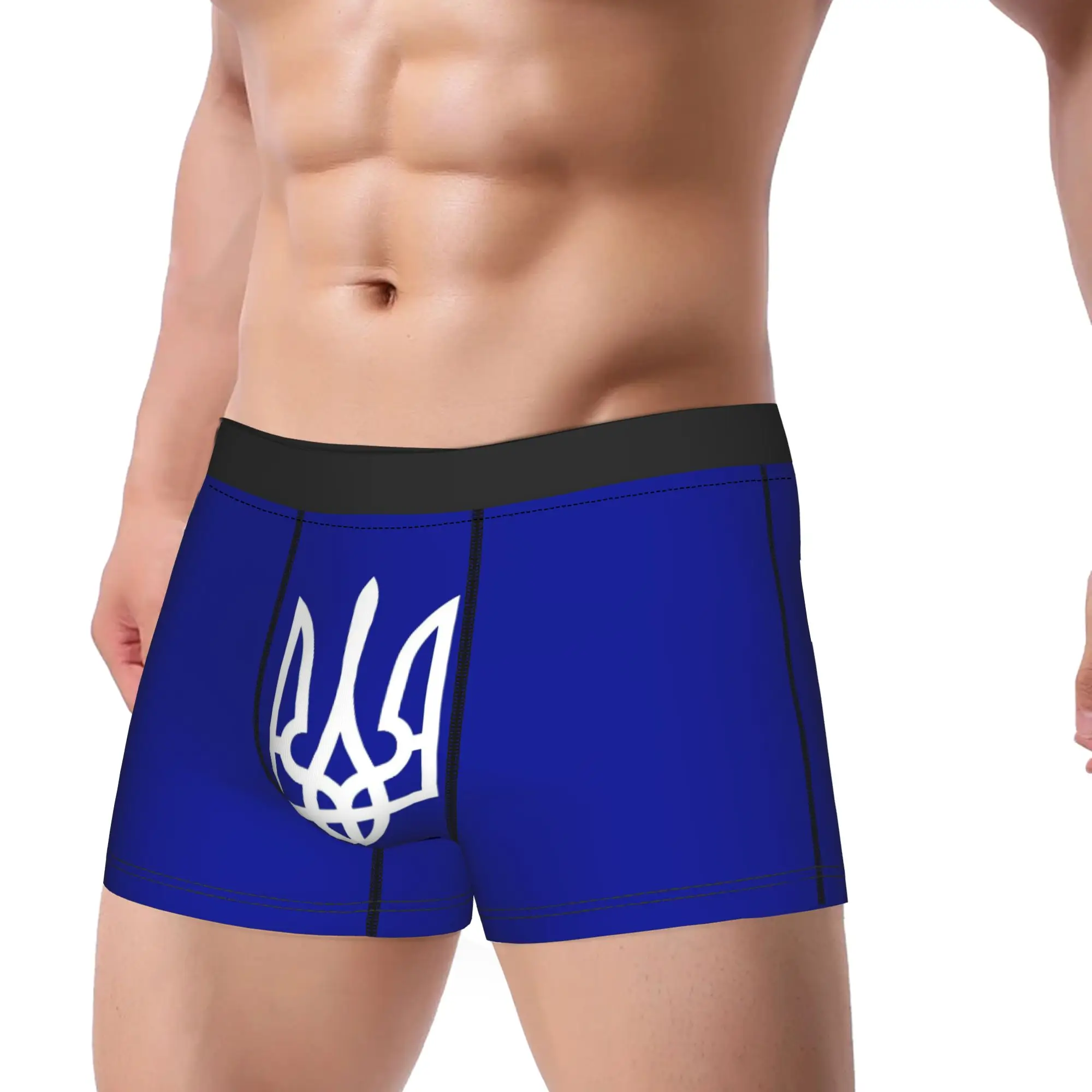 Ukraine Presidential Flag (6) Boxershorts  3D Pouch Underwear Quality Printed Shorts Briefs Novelty Males Panties Plus Size