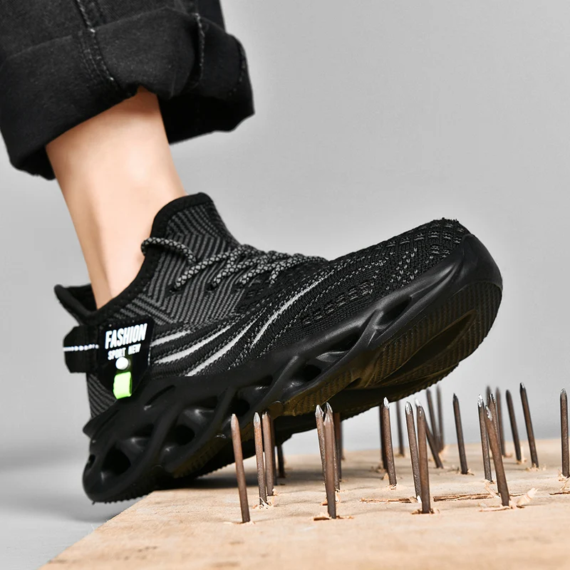 Fashion Safety Shoes Women Boots Steel Toe Shoes women Puncture-Proof Work Sneakers female Shoes Non-Slip Work Boots