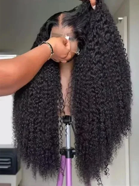 

Парик из натуральных волос с креплением 13x6, 250% плотности, кудрявый, 13x4 HD прозрачный, с глубокой волной, на кружевной основе, бразильские волосы, 24-42 дюйма, для женщин