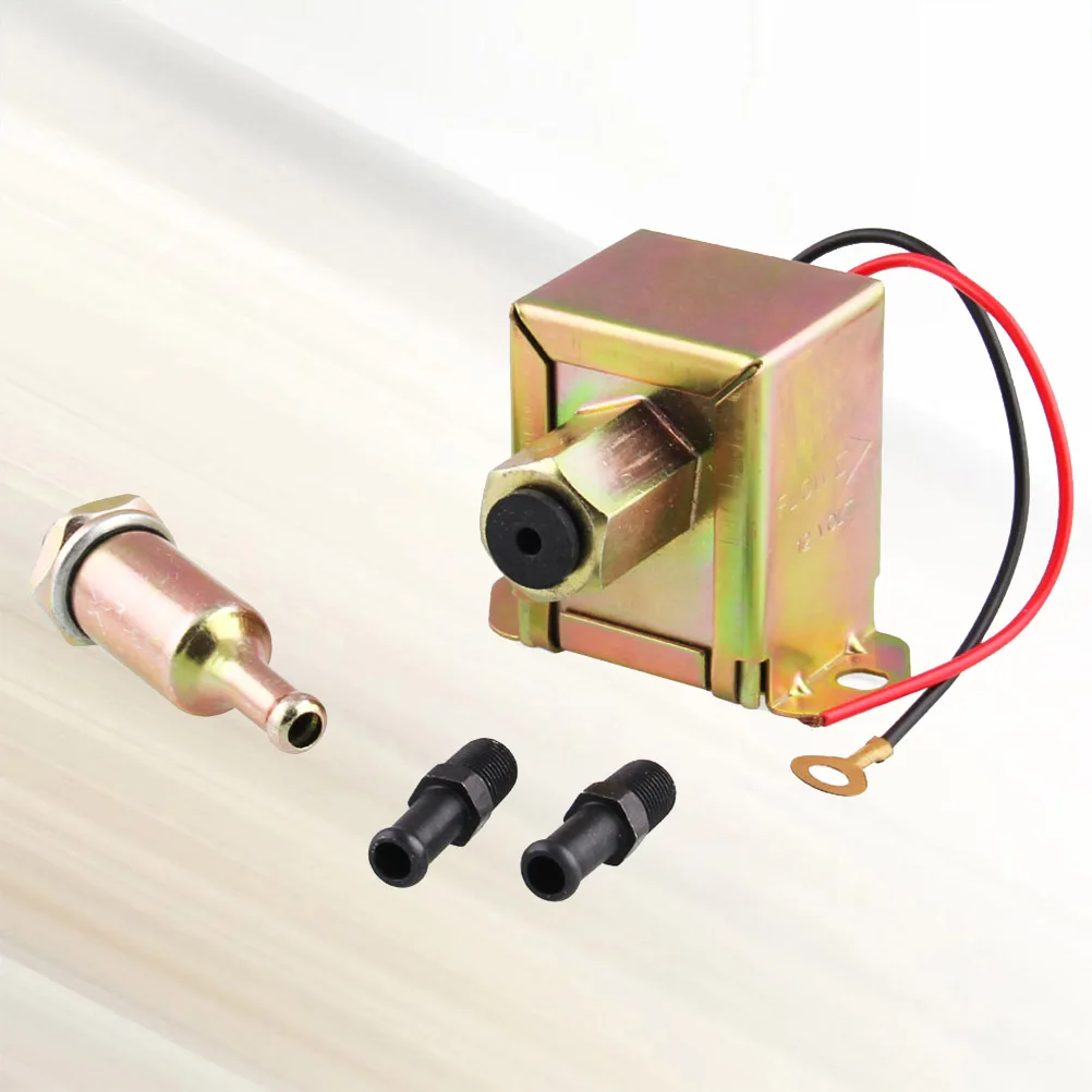 

12V Fuel 4-6Psi Universal Car Fuel Pump Copper Core Electric Oil Burning Pump For Cars Trucks Sturdy Metal Car Refitting