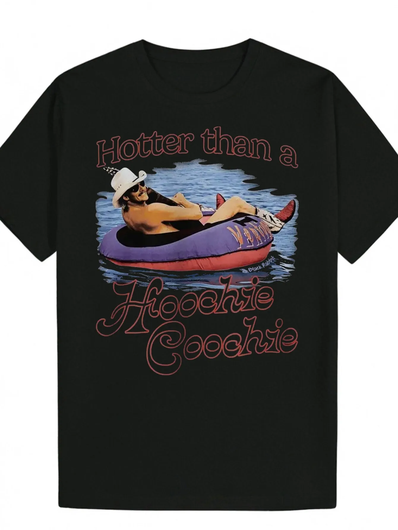 

Men's Black "Hotter Than A Hoohchie" Graphic T-Shirt