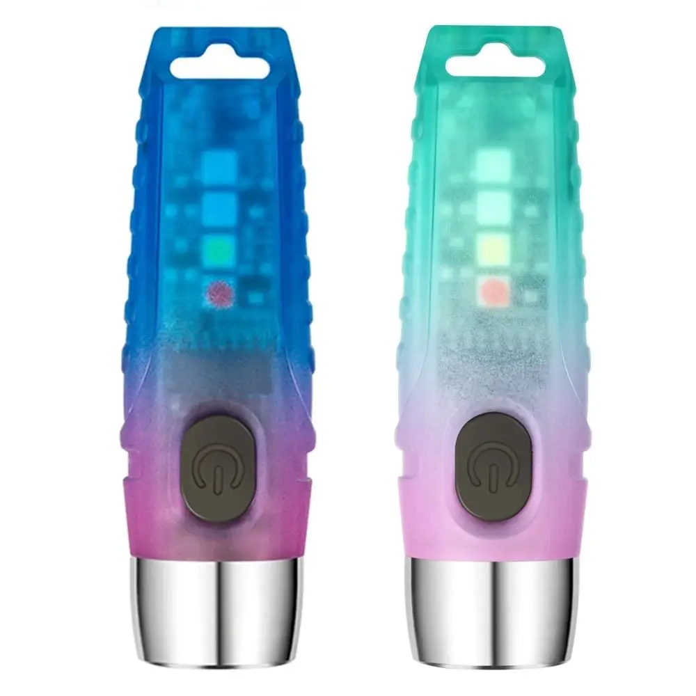 Super Bright Mini Keychain Flashlight High Power 11 Modes Portable Pocket Flashlight USB-C Rechargeable Waterproof