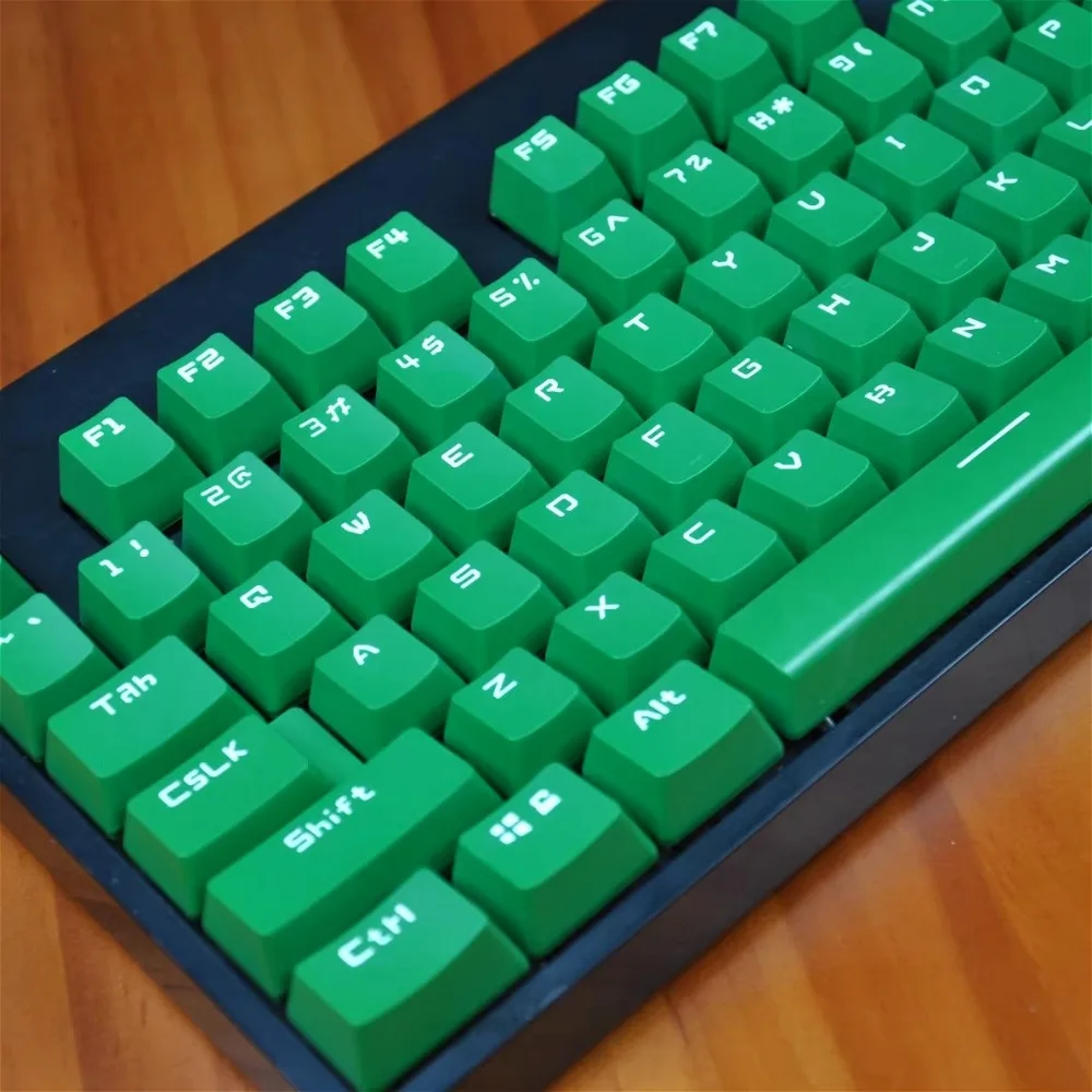 Capuchons de touches PBT pour Logitech G610 G512 G Pro, profil OEM épais et durables, capuchons de touches verts à Double injection
