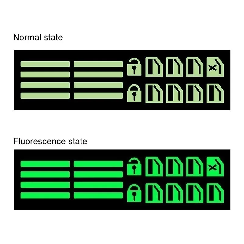 Autocollant de sécurité de nuit pour interrupteur de fenêtre de voiture, autocollant de style de voiture, bouton lumineux de nuit, autocollant structurels ent, lève-vitre de porte