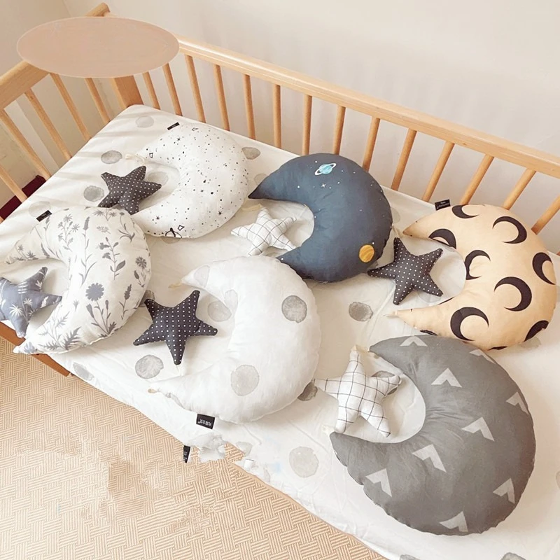 

INS Cartoon Infant Baby Shape Pillows for Boy Girl Soft Cotton Neck Protection Newborn Pillows Multifunctional Nursing Pillow