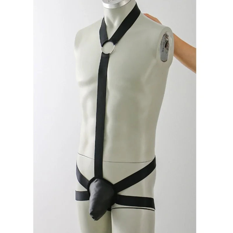 

Новый бандаж, мужское сексуальное боди, выпуклая сумка, стринги из искусственной кожи, мужское нижнее белье, комбинезон, футболки, мужское ночное белье, нижнее белье